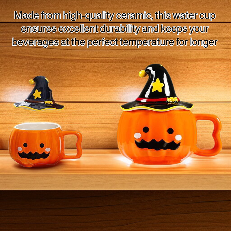 Ceramic water cup with lid