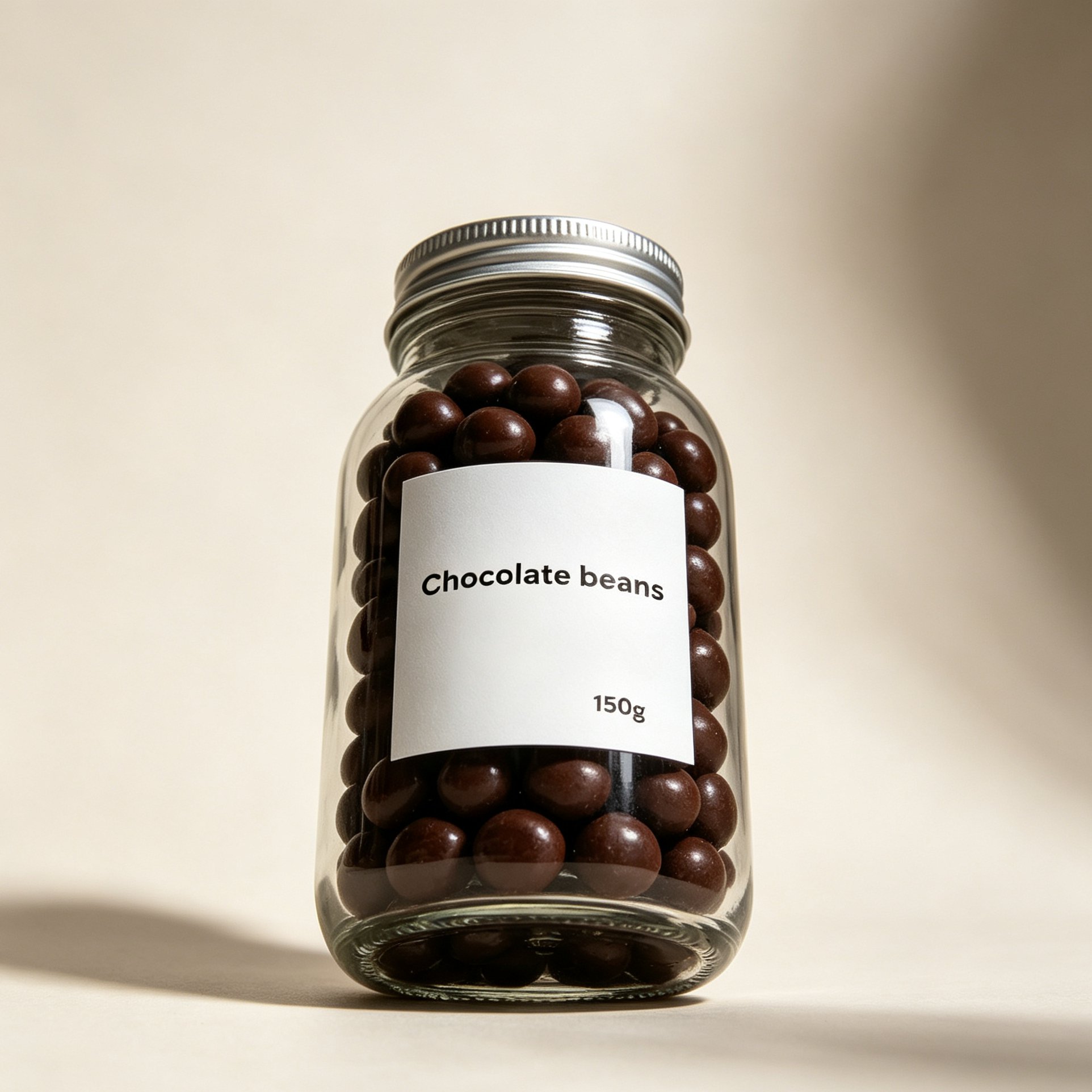 Close-up of colorful chocolate beans