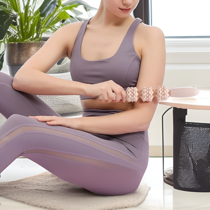 ヨガローラーウルフティースマッサージスティック足筋肉リラックスツール