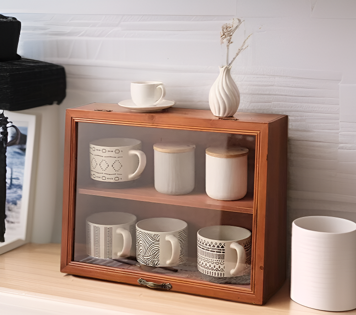 蓋付きでホコリ防止機能付き収納ボックス