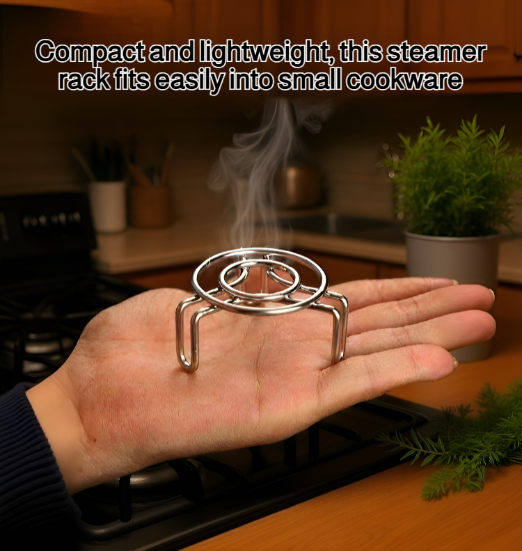 Mini steamer rack made of 304 stainless steel for small pots