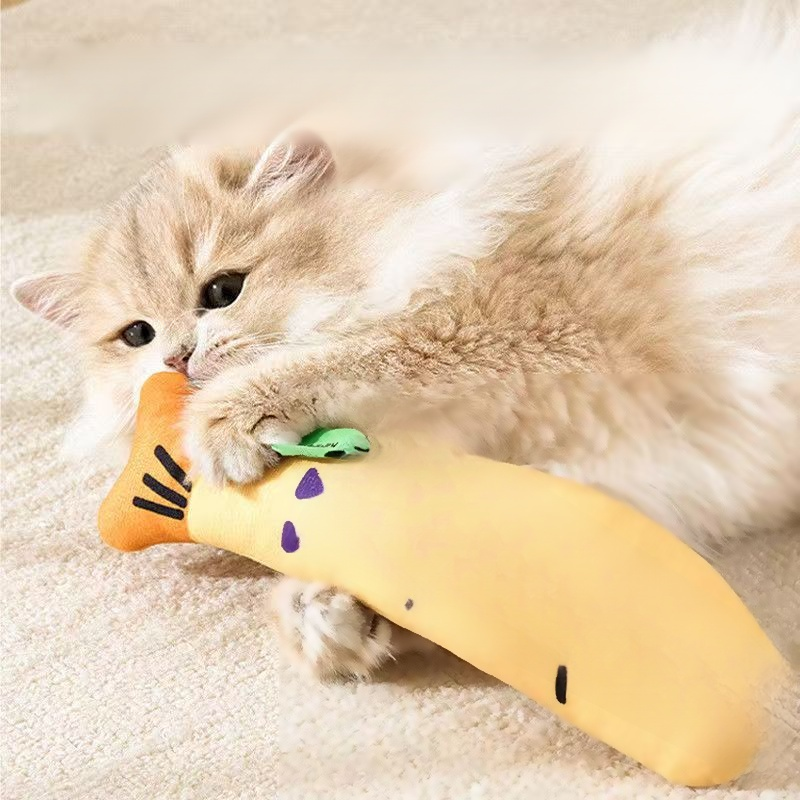 Pez de lino con catnip para gatos