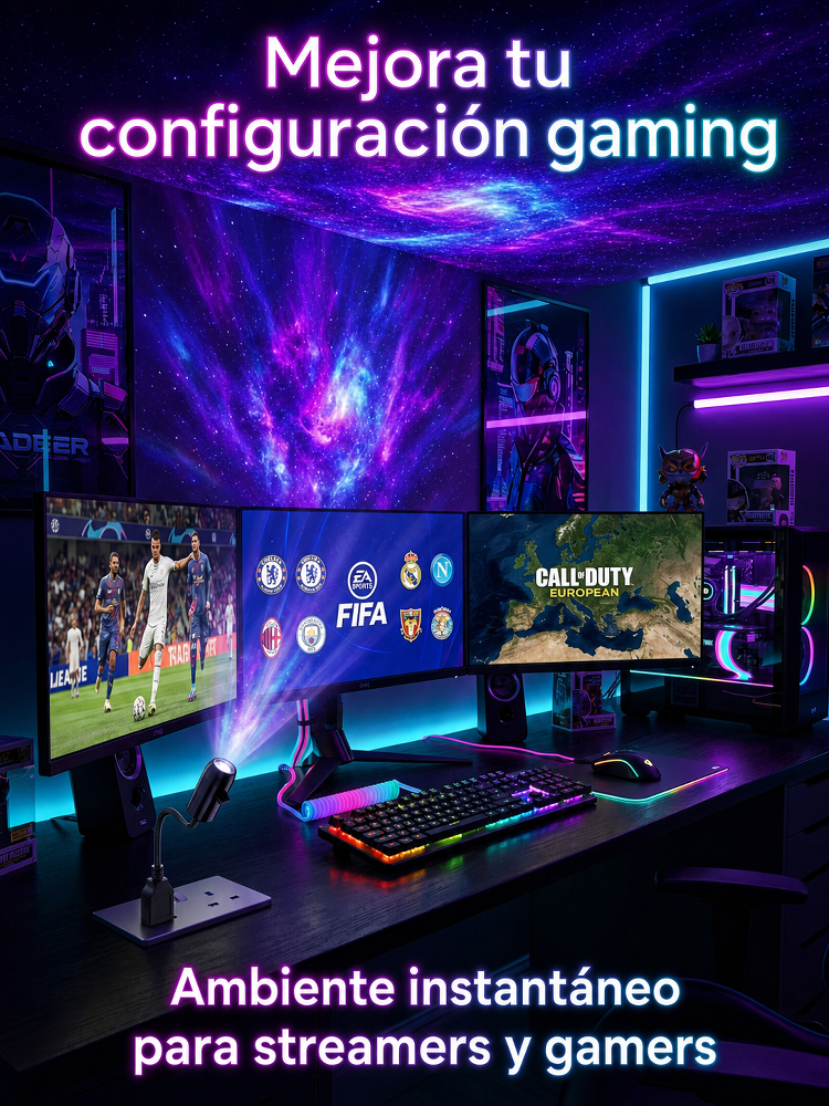 Comauo™ Proyector Océano y Galaxia: : Tu cuarto o auto en un acuario al instante.