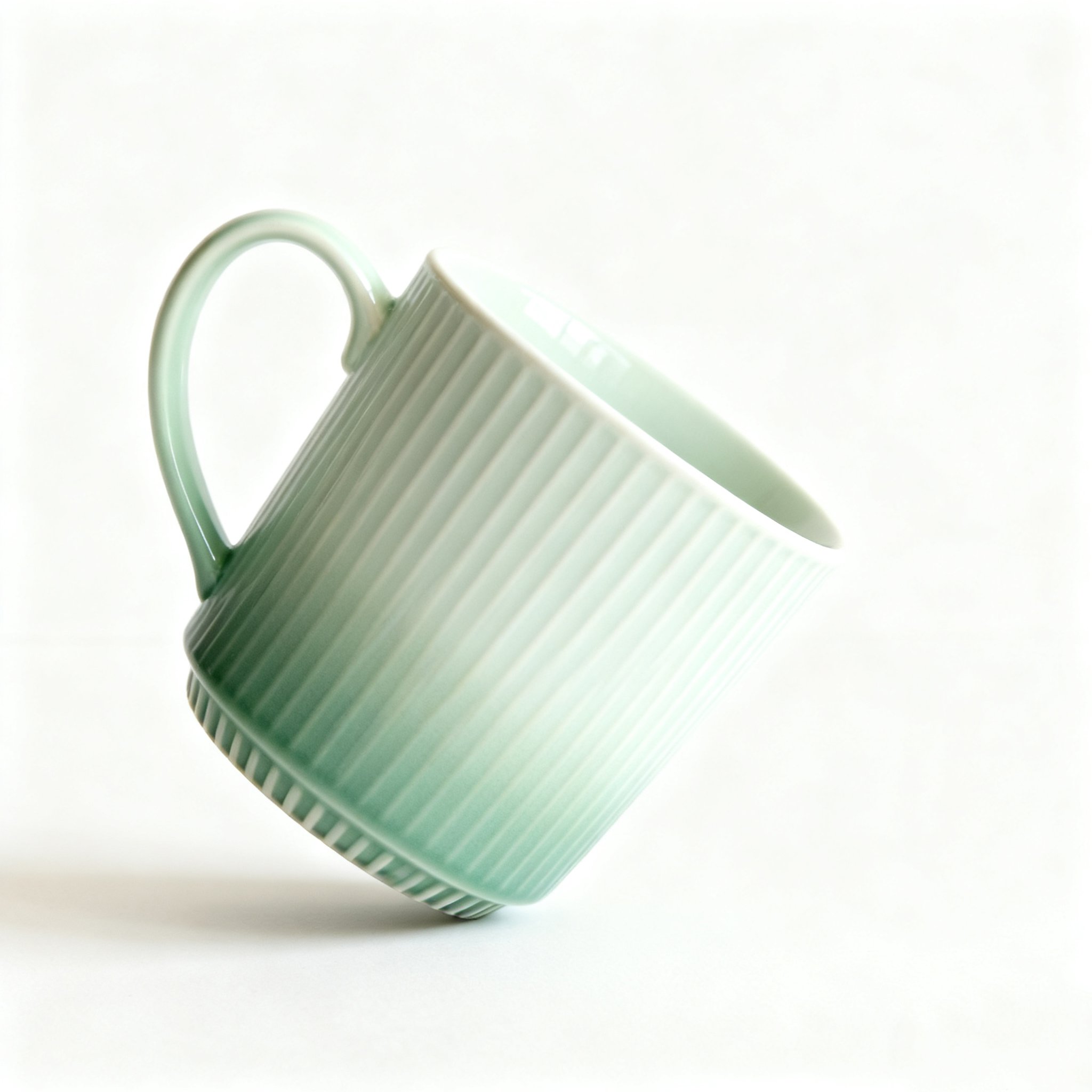 แก้วน้ำมักแฟชั่น สีเขียวไล่ระดับ (เซ็ต 2 ชิ้น)