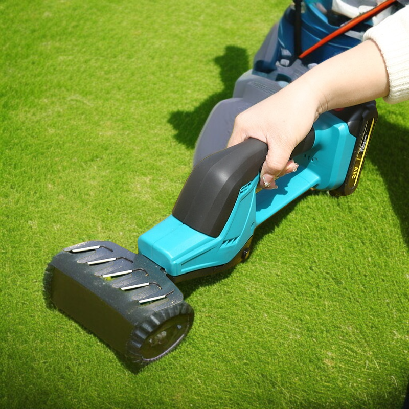 Tondeuse multifonction à batterie lithium pour gazon, désherbage et taille de haies