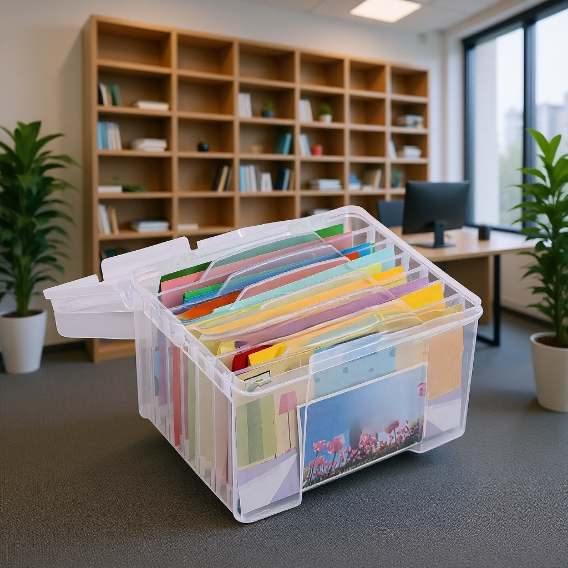 صندوق تخزين بلاستيكي مقاوم للغبار والرطوبة