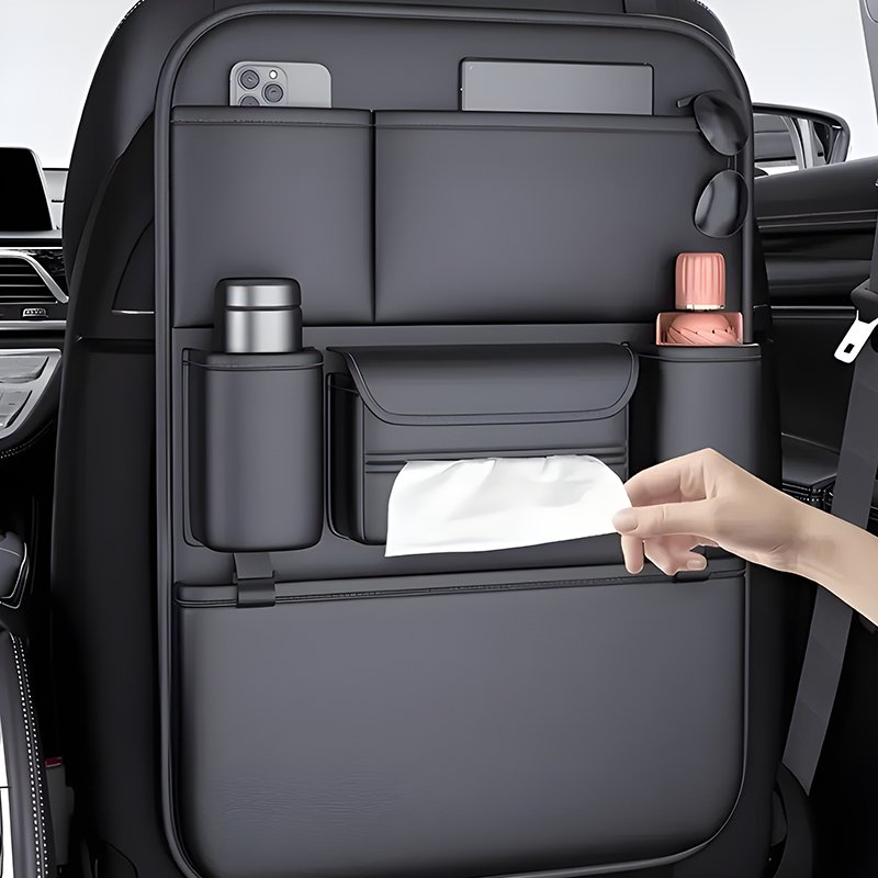 Waterproof leather car storage box