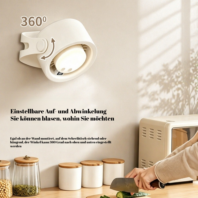 Intelligenter Fernbedienungs-Beleuchtungsventilator 2-in-1 Tischventilator