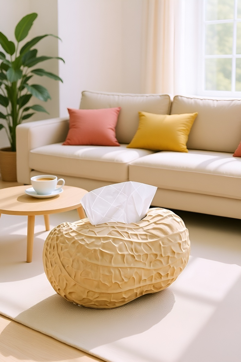 Elegantní světlý box na ubrousky do kuchyně