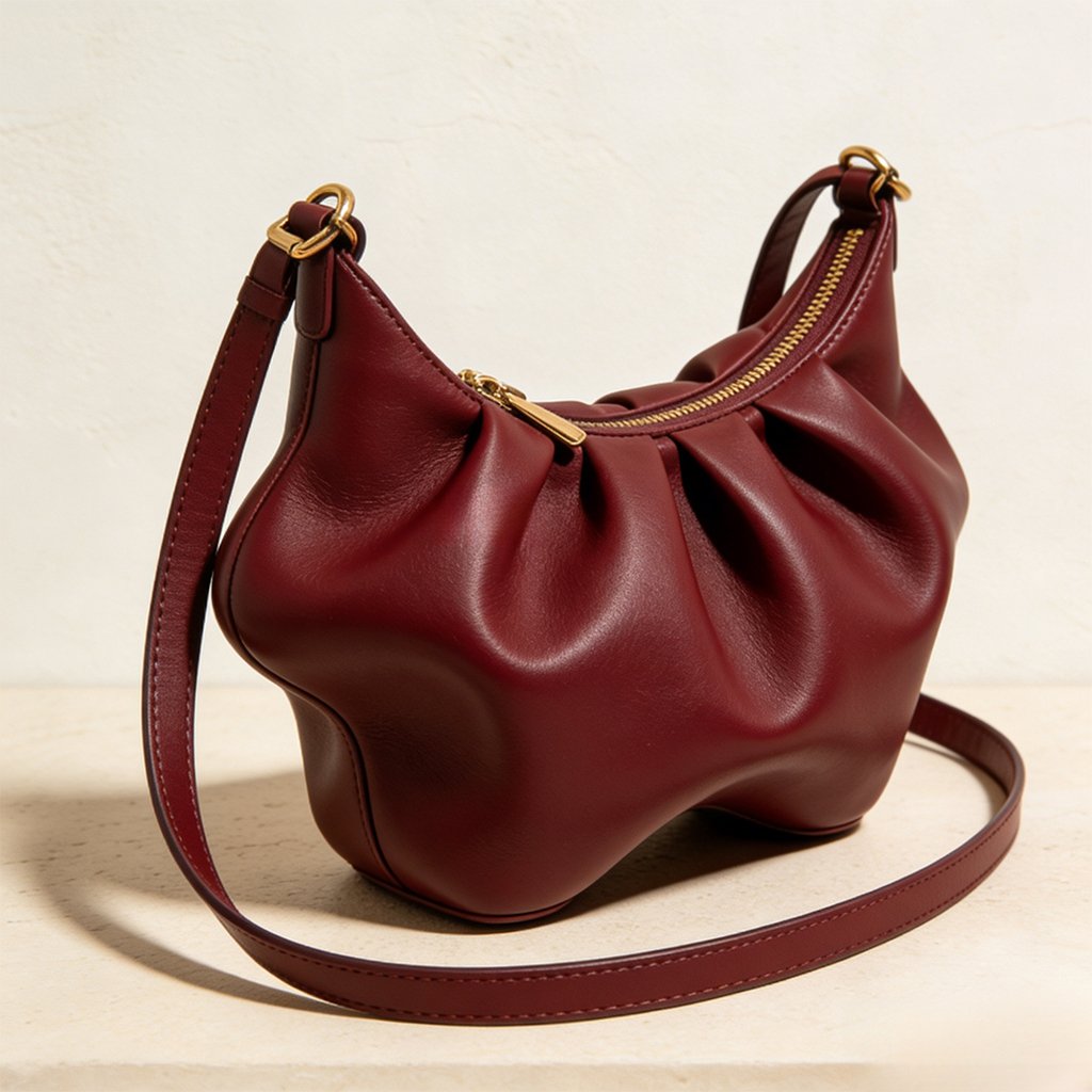 シンプルでおしゃれなショルダーバッグ全体画像