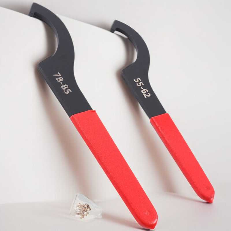 제창 반원 너트 렌치 전용 공구 초승달 가방 플라스틱 손잡이 커버 충격 흡수기형 반반원 너트 렌치