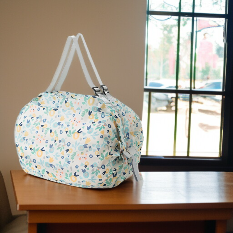 Large Capacity Foldable Eco Shopping Bag, Unisex, Anti-slip Shoulder Strap