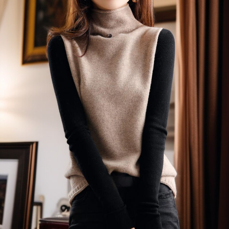 넉넉한 핏의 슬림핏 스웨터