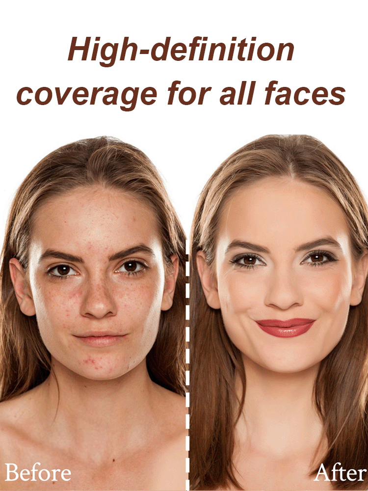 [One Second Concealer] Tinted Under-Eye Concealer Cream with Makeup Brush