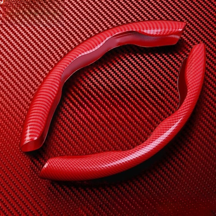 Carbon fiber steering wheel cover