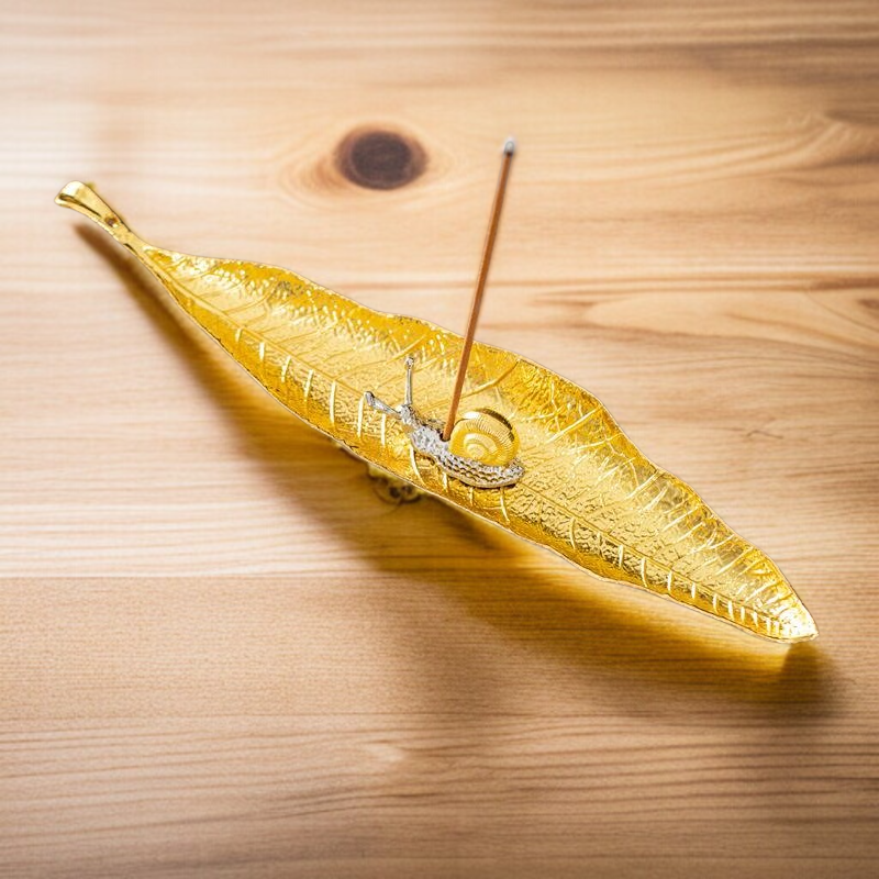 日式葉子造型臥香爐