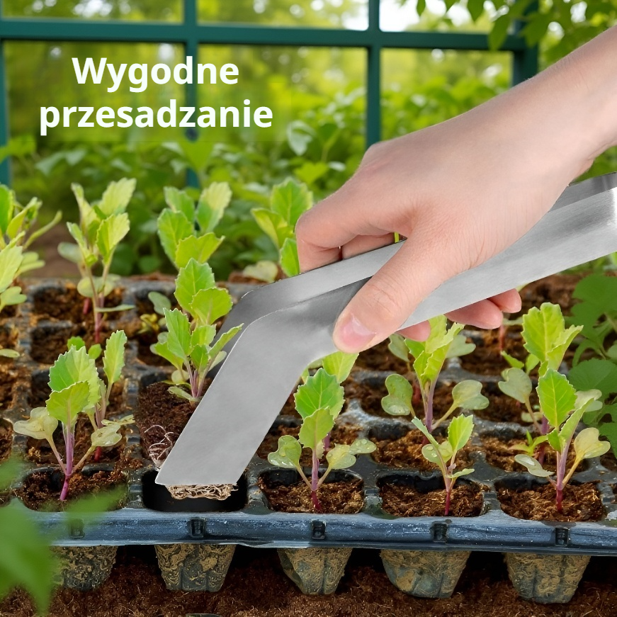 Szczypce do przesadzania kwiatów w ogrodzie