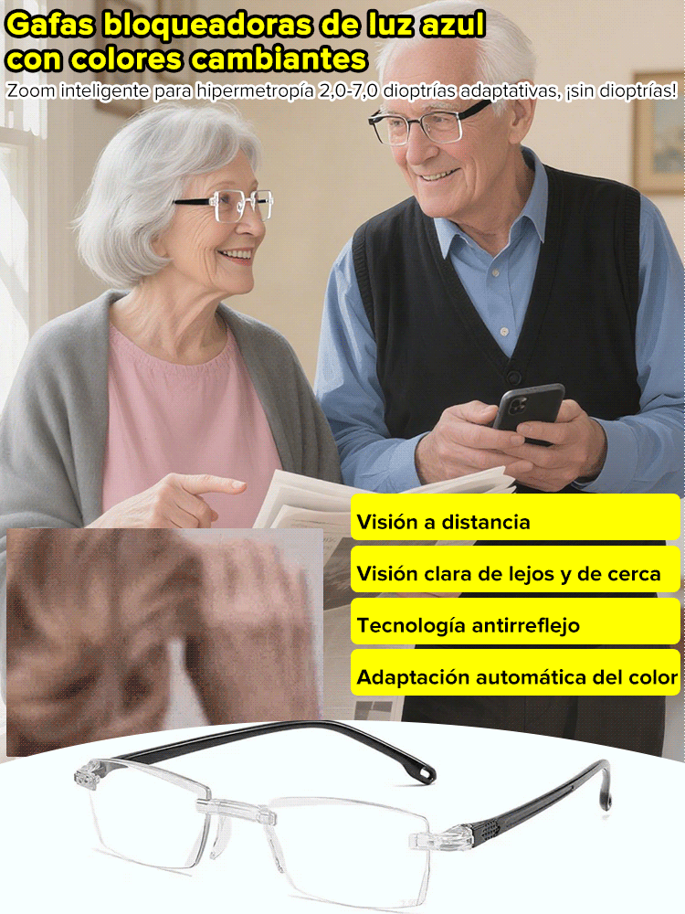  ¡Lentes que se adaptan a ti!  Con autoenfoque y filtro azul por solo dos hamburguesas
