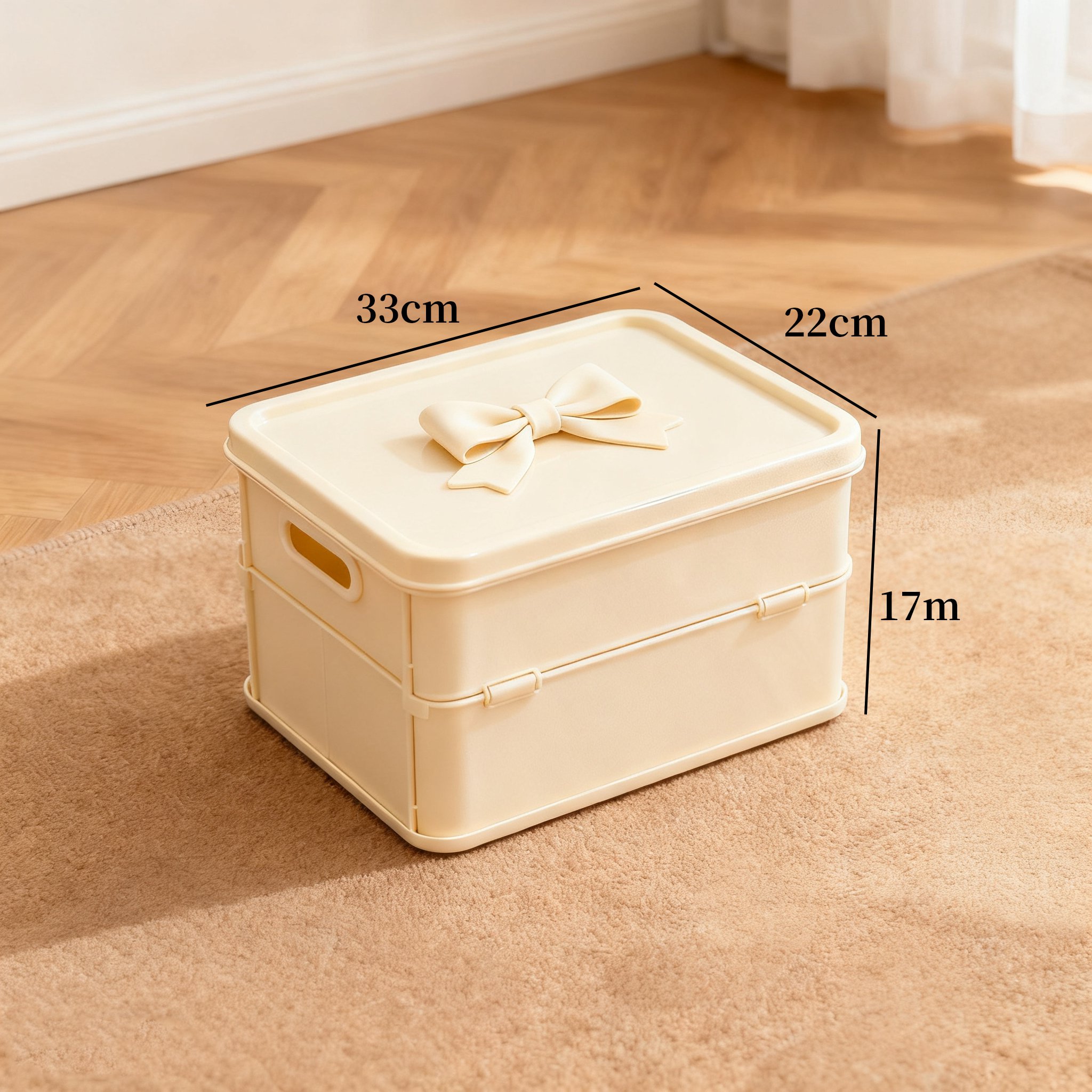 튼튼한 소재의 접이식 박스 세트 디테일