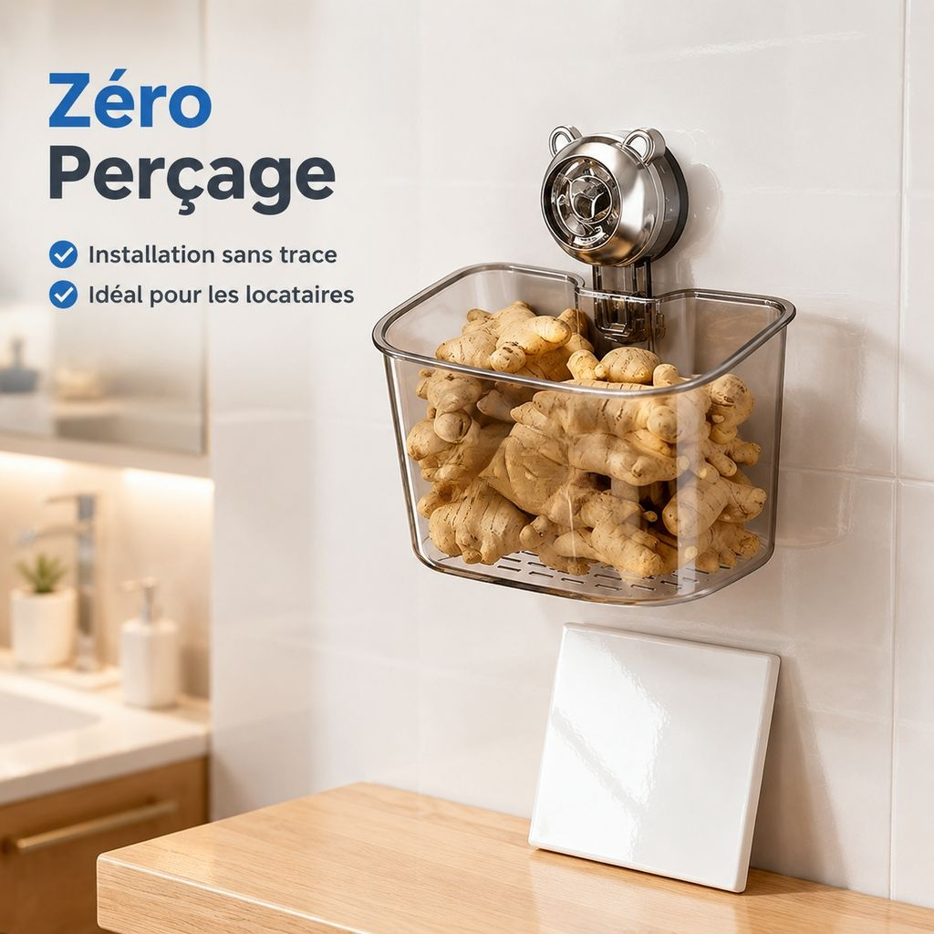 Boîte de rangement murale pour la cuisine