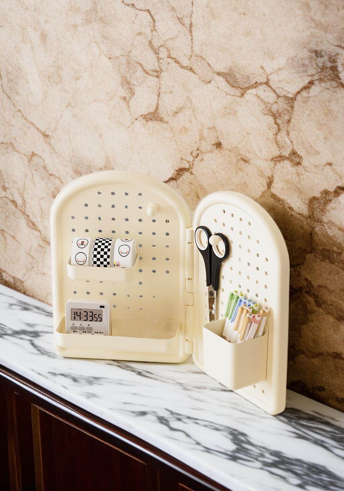 Függőleges asztali tartó telepítése