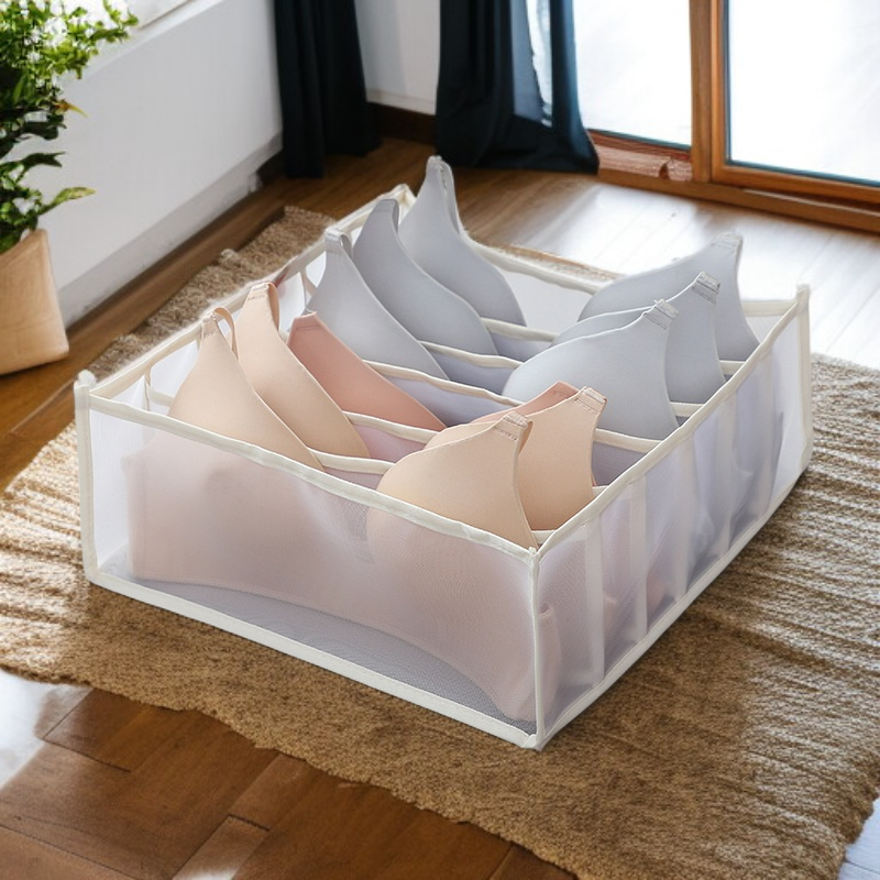 패브릭 수납함 쓰리인원 접이식 옷장 수납함 속옷 팬티 스타킹 칸 수납함