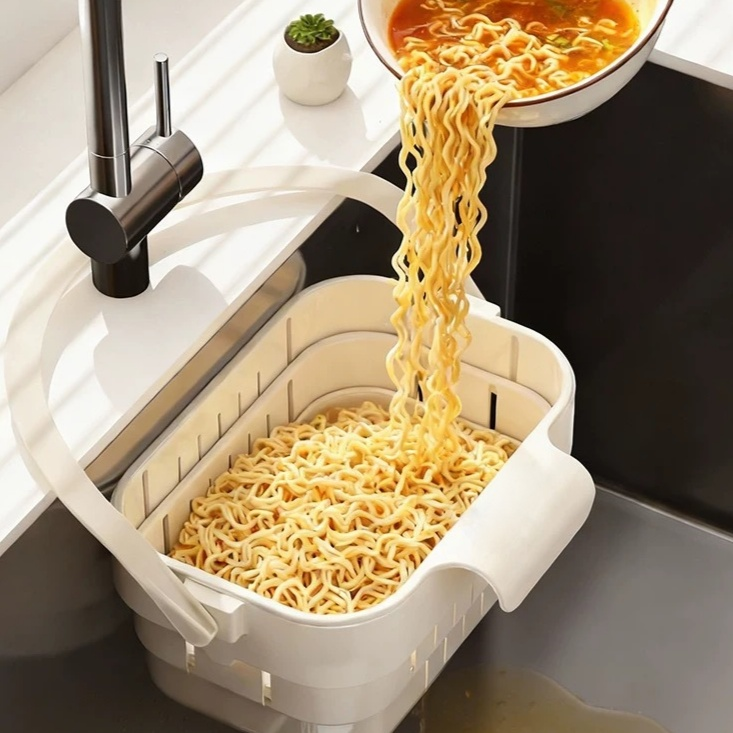 可掛式摺疊伸縮瀝水籃