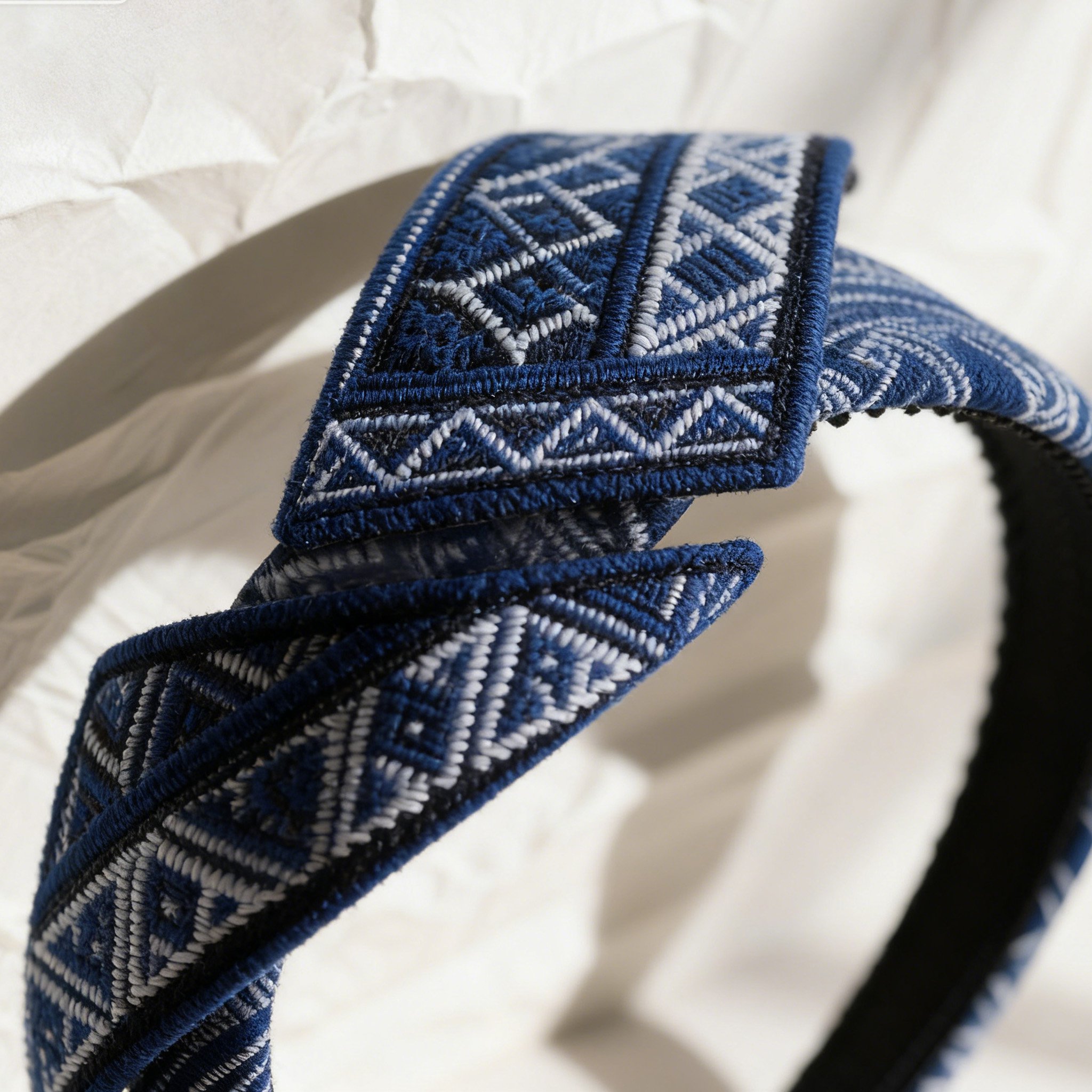 ที่คาดผมงานปักผ้าทอมือ (ชุด 5 ชิ้น)