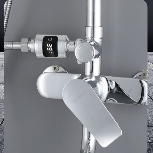 Grifo de ducha con indicador de temperatura para la regadera