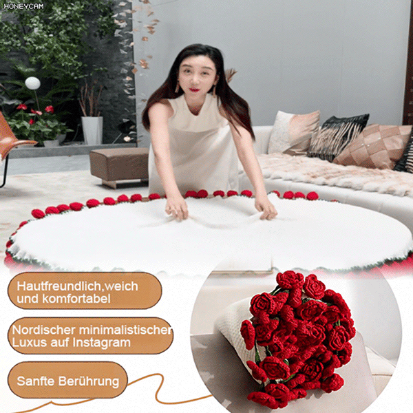 Ein Geschenk mit Wärme DIY Blumen Decken Set einfach zu lernen garantiertes Erfolgserlebnis