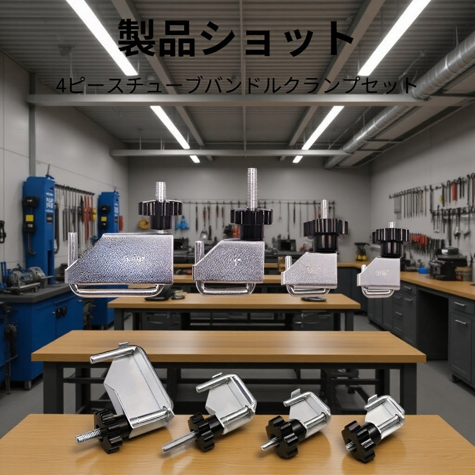 4種類のホースクリッププライヤー比較画像