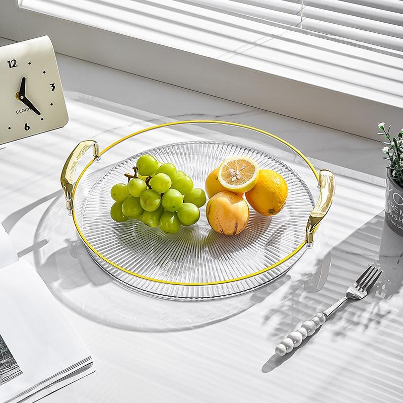 Double Handle Round Tray
