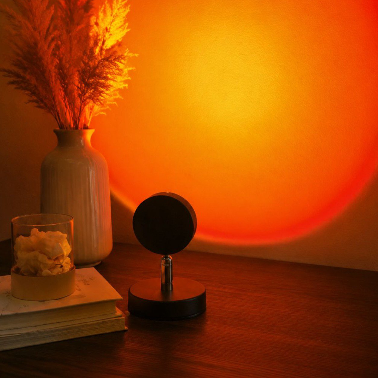 Multi-functional sunset lamp, bedside bedroom light, photography ambient fill light