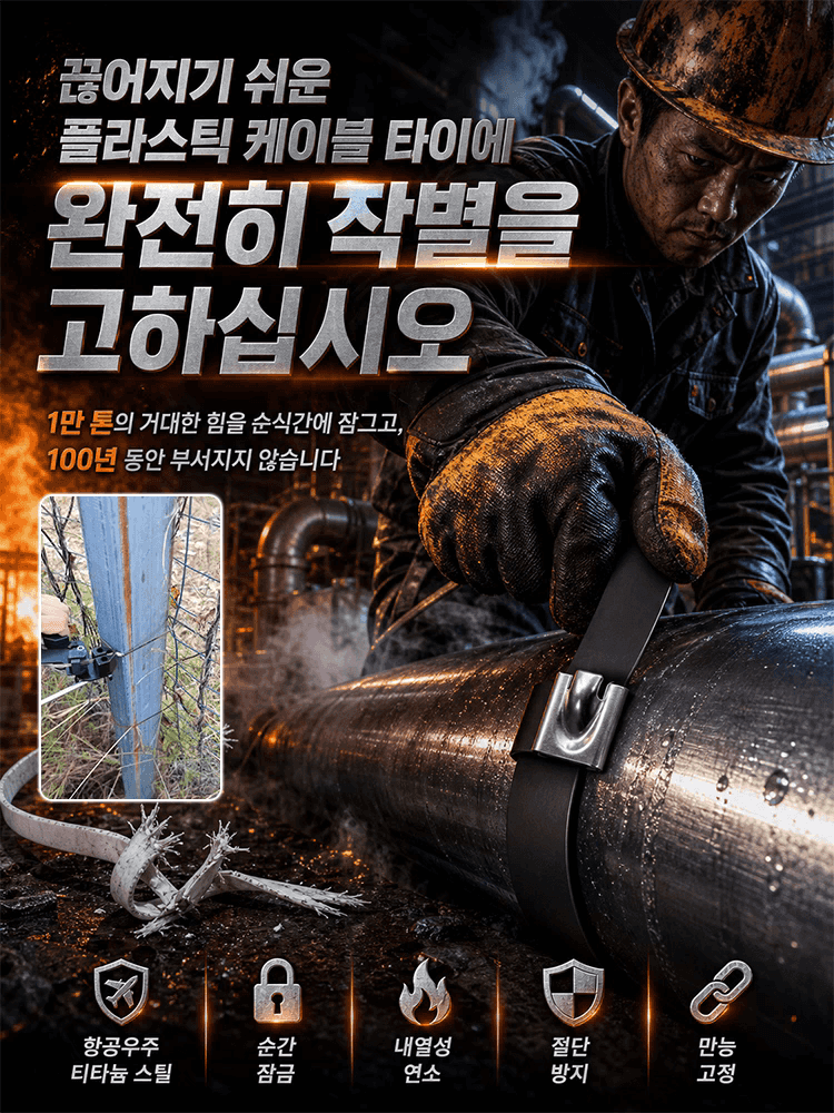 488도 내열 스테인리스 케이블타이
