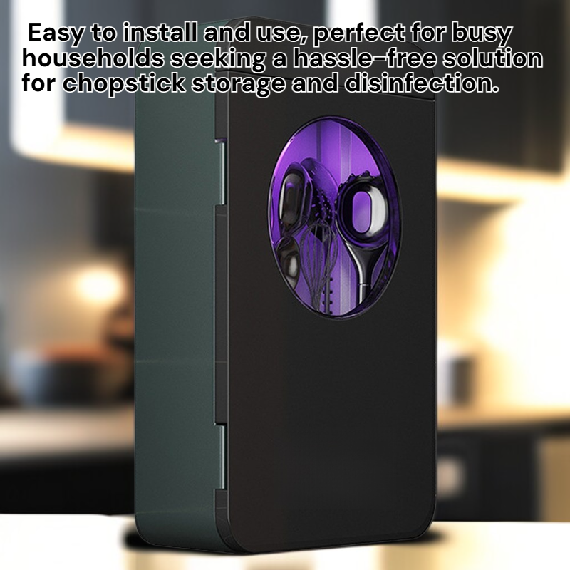 Multi-functional Wall-mounted Disinfection Chopstick Holder Rack