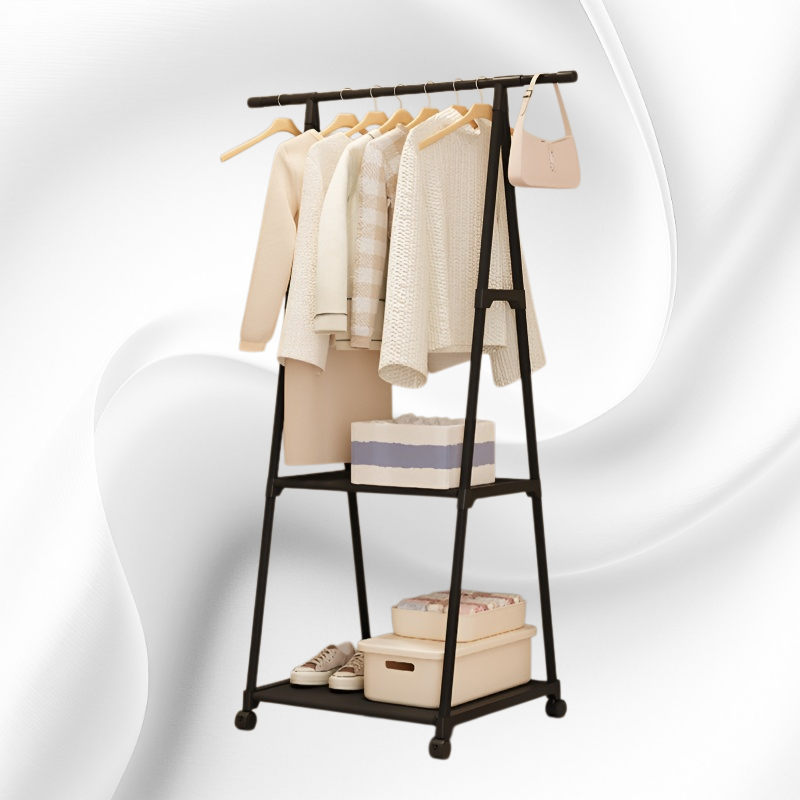 多功能無釘子落地掛衣架