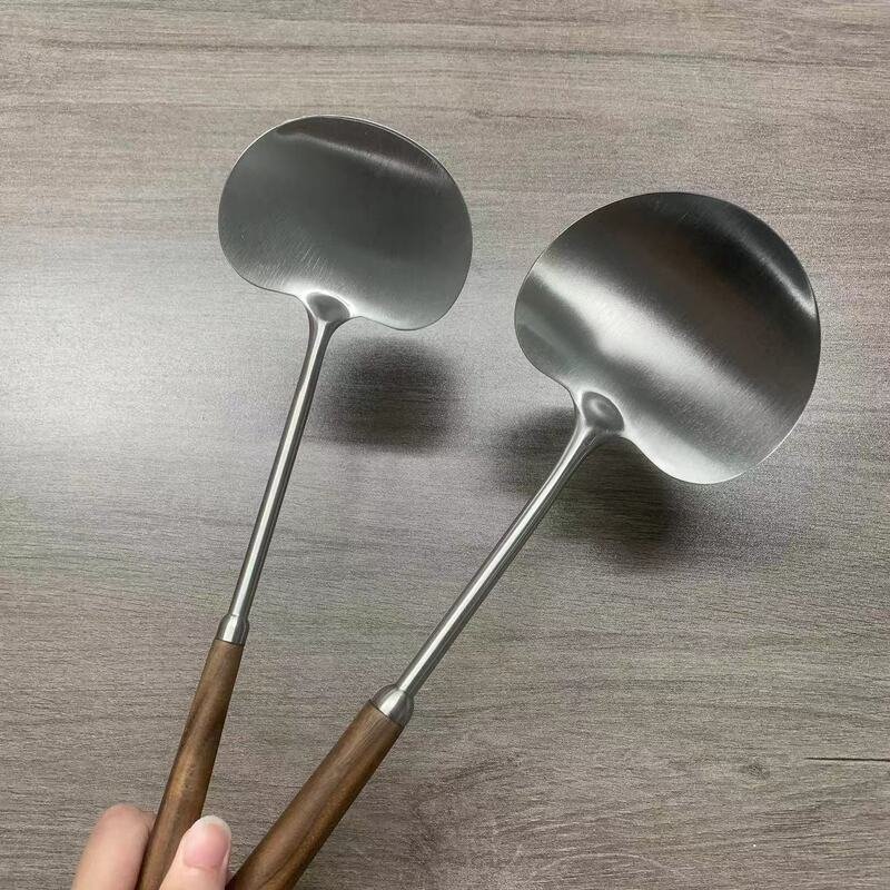 cuchara para servir hongos de acero inoxidable