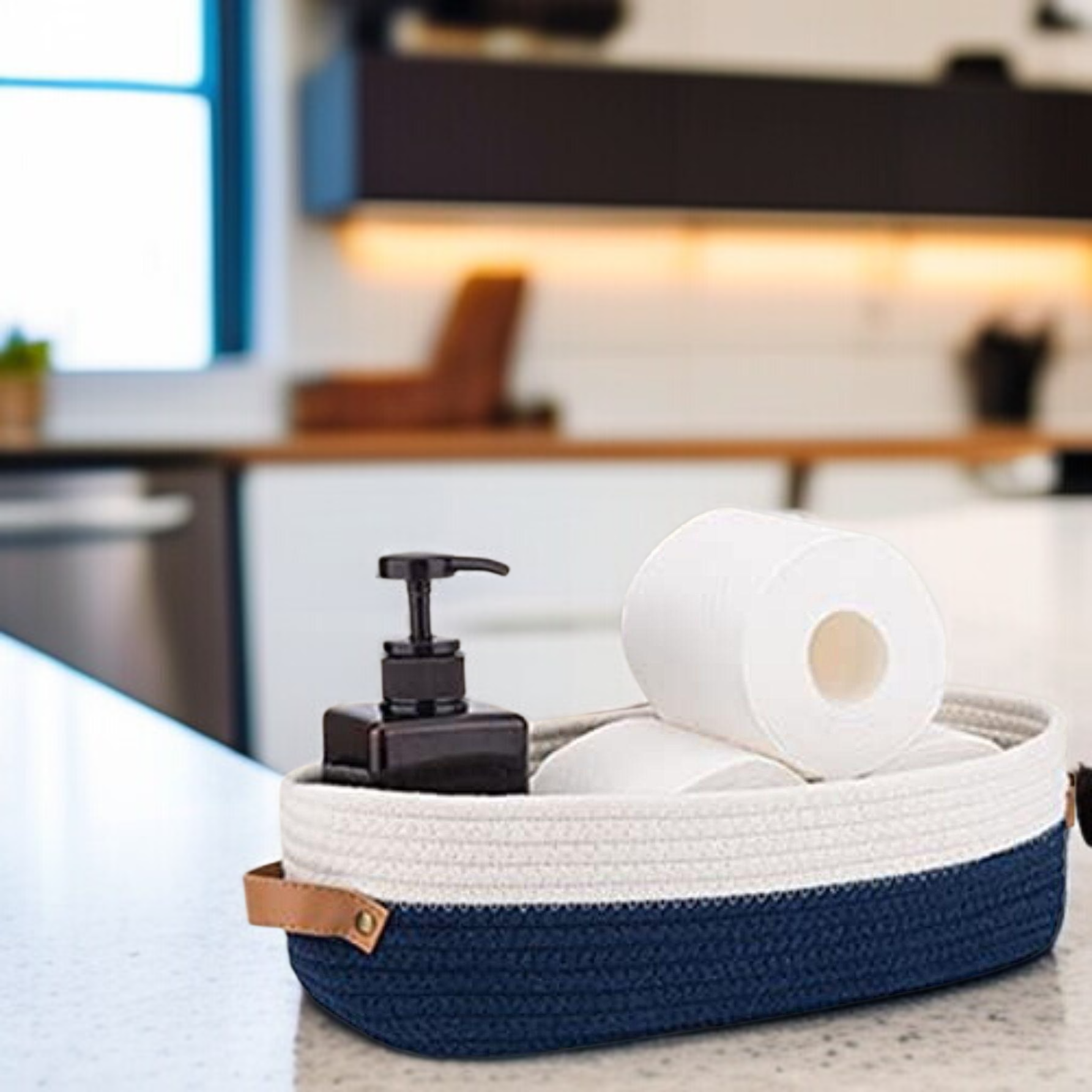 キッチン楕円形収納かごのデザイン詳細