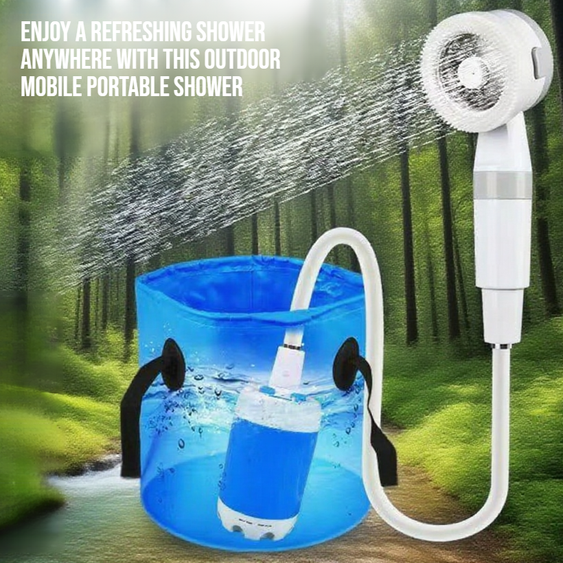 Outdoor mobile portable shower