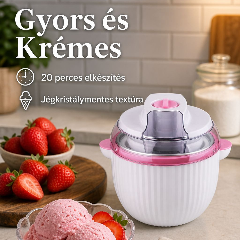 Mini otthoni teljesen automata fagylaltkészítő