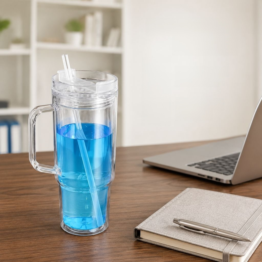 40oz Double-Layer Straw Cup