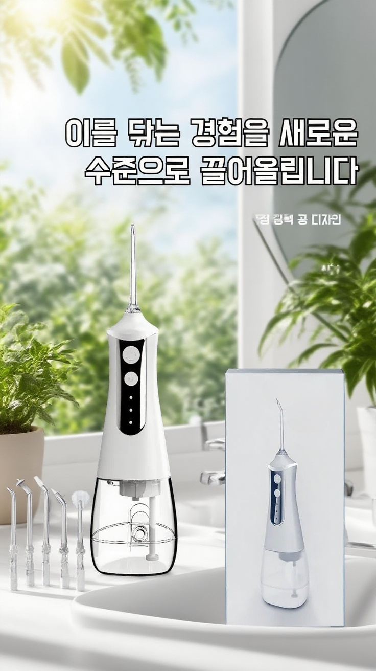휴대용 전동 구강 세정기 제품 사진