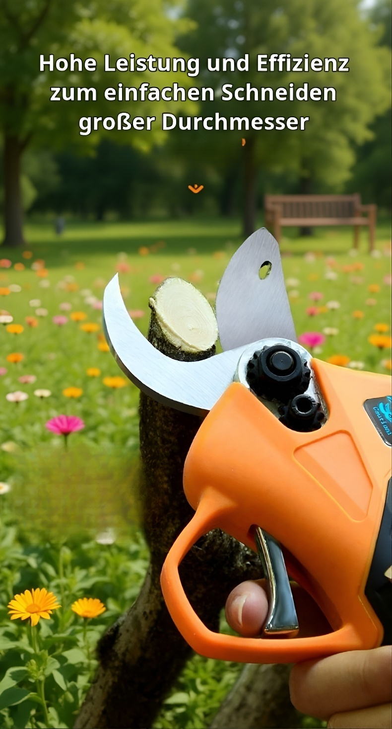 Ergonomisches Design der Akku-Astschere