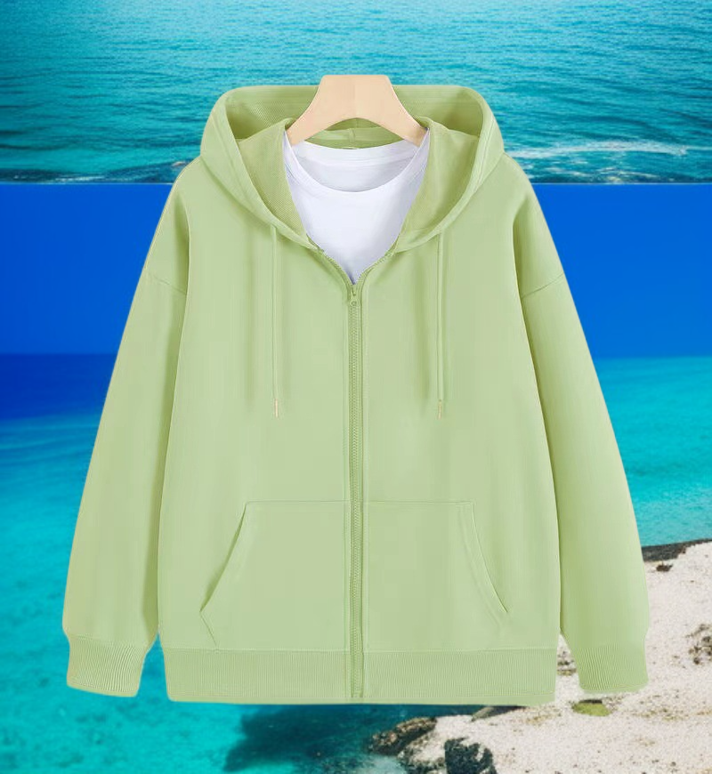 Sweatshirtjacke mit Kapuze – Rückansicht