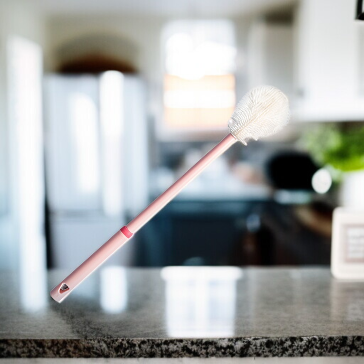 ボトルブラシシシリコンカップクリーニングデッドエンドロングハンドルブラシなし マグカップ洗浄スポンジブラシ