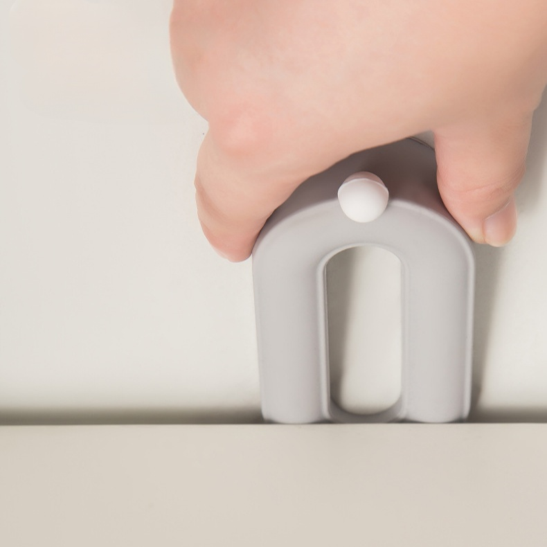 Tope de puerta en forma de dona, portátil y fácil de almacenar