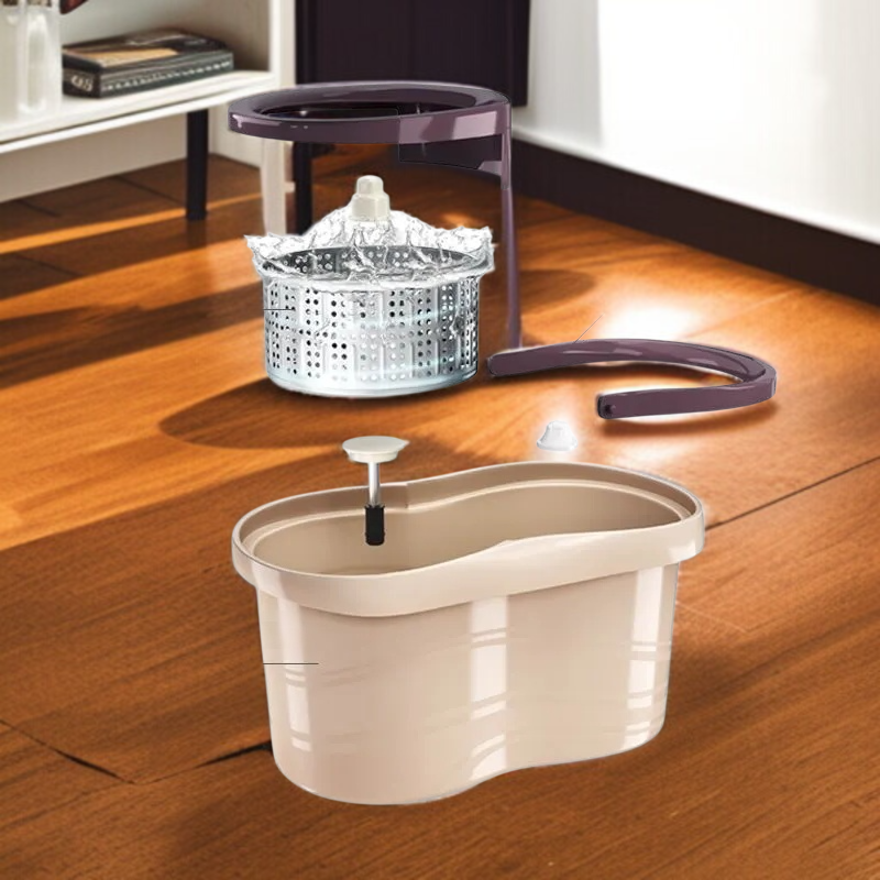 가정용 원터치 전자동 회전 밀대 손세탁 밀대통 게으름뱅이 밀대통 탈수 세트