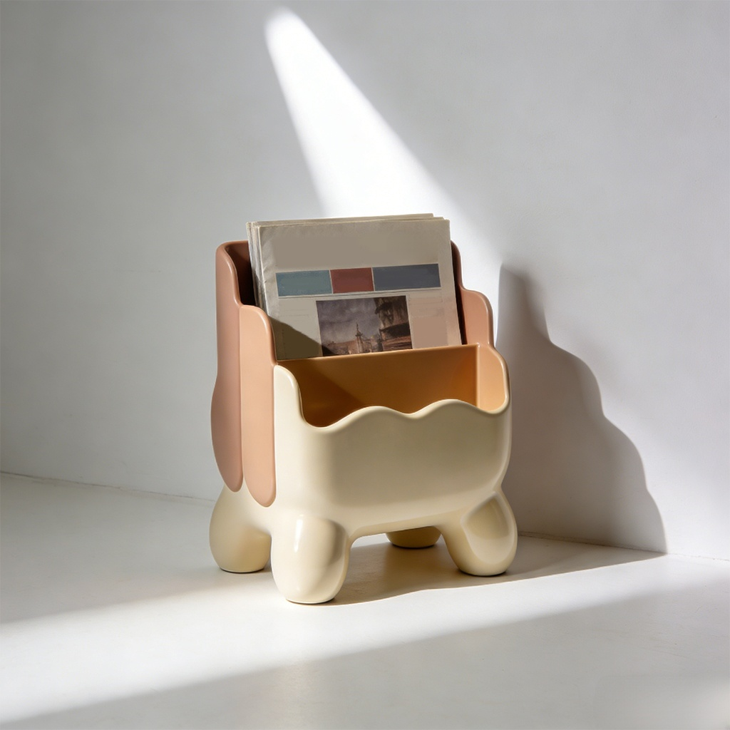 책상 위 데스크탑 책 정리함 사용 예시