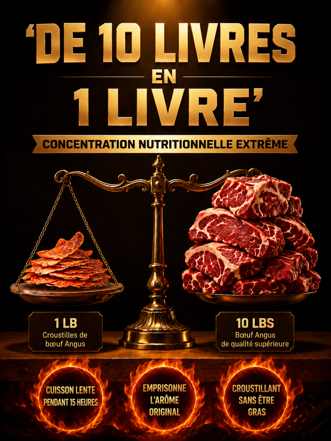 Chips croustillants au bœuf Angus