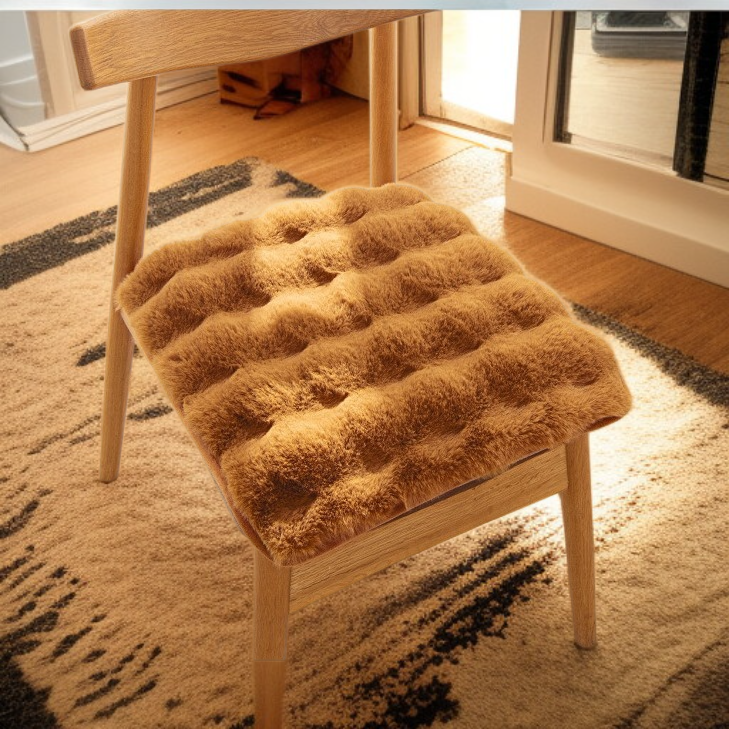 Thick plush warm cushion